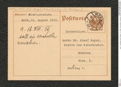 Seite 1, Eingelegte Karte, Beilage  2 zu "Melk | Haumoldsten (rückwärts)" (NHMW-PRAE-BBB-48-Beilage-2)